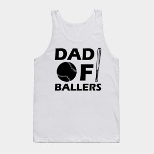 Softball Baseball Dad - Dad of ballers Tank Top